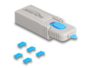 DELOCK Micro USB Port Blocker Set für Micro USB Buchse 5 Stk