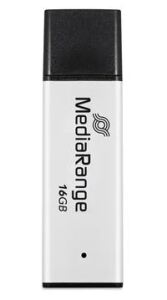 MediaRange MR1899 USB-Stick 16 GB USB Typ-A 3.2 Gen 1 (3.1 Gen 1) Schwarz, Silber