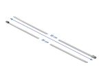 DELOCK Edelstahlkabelbinder L 500 x B 4,6 mm 10 Stück