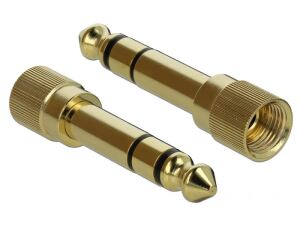 DeLOCK 65983 Kabeladapter 6.35mm 3.5mm Gold
