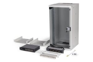 Digitus Netzwerk-Set SOHO Pro, 254 mm (10") - 12HE, 315 x 300 mm (B x T)