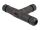 DeLOCK Kabelverbinder T-Form für Außenbereich 2 Pin, IP68 wasserdicht, schraubbar, Kabeldurchmesser 4,5 - 7,5 mm schwarz