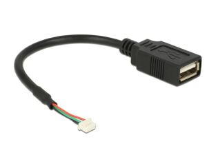 DeLOCK 84834 USB Kabel USB 2.0 0,15 m USB A 0,48 Gbit/s Schwarz