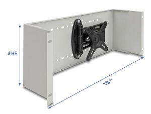 DELOCK 19" Monitorarm grau