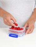Sistema 881523 Lebensmittelaufbewahrungsbehälter Rechteckig Container 0,18 l Transparent 3 Stück(e)