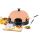 Emerio PO-115984 Pizzamacher/Ofen 6 Pizza/Pizzen 1200 W Schwarz, Orange