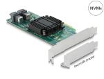 DeLOCK PCI Express x8 Karte zu 2 x intern SFF-8643 NVMe - Low Profile Formfaktor