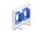 DELOCK Easy 45 Modul 2x Keystone Halterungen 45x45 mm ws/bl