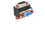 DeLOCK 65595 Kabeladapter Sub-D 9p Schwarz, Blau, Rot, Silber