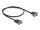 DeLOCK Seriell Kabel RS-232 D-Sub9 Buchse zu D-Sub9 Buchse Stromanschluss an Pin 9 0,5 m