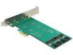 DELOCK PCI Expr Card 2x M.2 Key B Slot +2x SATA III 7pin
