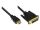 Alcasa 1m HDMI/DVI-D Schwarz