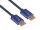 Alcasa 4521-SF005B HDMI-Kabel 0,5 m HDMI Typ A (Standard) Blau