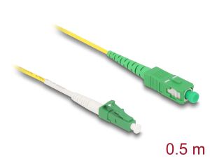 DELOCK Kabel LWL LC-APC zu LC-APC Simplex SinglemodeOS2 0,5m