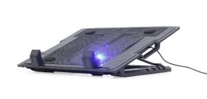 Gembird NBS-1F17T-01 Llaptop-Kühlpad 43,2 cm (17") 1500 RPM Schwarz
