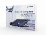 Gembird NBS-1F17T-01 Llaptop-Kühlpad 43,2 cm (17") 1500 RPM Schwarz
