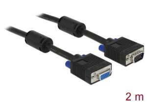 DELOCK VGA Verl. D-Sub15 -> D-Sub15 St/Bu 2.00m schwa