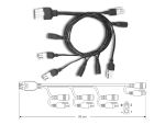 DELOCK Kabel Mini-Fit 4,2mm 10 Pin St > 4x DC...