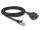 DeLOCK Netzwerk Verlängerungskabel S/FTP RJ45 Stecker zu RJ45 Buchse Cat.6A 2 m schwarz