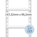 HERMA Computeretiketten 147.32x99.2 mm 1-bahnig...