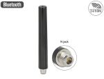 DeLOCK Dualband WLAN WiFi 6 Antenne N Buchse 4 - 6 dBi 16,55 cm omnidirektional starr outdoor schwarz