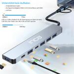 Inca IUTP-7T Schnittstellen-Hub USB 3.2 Gen 1 (3.1 Gen 1) Type-A + Type-C 5000 Mbit/s Grau