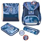 Herlitz UltraLight Plus TechMech Schulranzen-Set Junge Polyester Blau, Orange