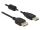 DeLOCK 3m, 2xUSB 2.0-A USB Kabel USB 2.0 USB A 0,48 Gbit/s Schwarz