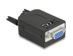 DELOCK VGA15 Buchse zu Terminalblock Adapter mit Gehäuse