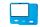 Alcasa I10KB 27,7 cm (10.9") Cover Blau