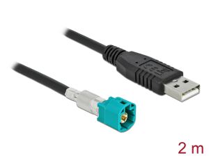 DELOCK Kabel HSD Z Stecker zu USB 2.0 Typ-A Stecker 2 m