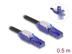 DELOCK Netzwerkkabel Cat.6 UTP 180 Winkelbar Steckern 0,5M