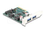 DeLOCK PCI Express x4 Karte zu 2 x extern USB 10 Gbps Typ-A Buchse - Low Profile Formfaktor