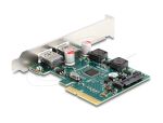 DeLOCK PCI Express x4 Karte zu 2 x extern USB 10 Gbps Typ-A Buchse - Low Profile Formfaktor