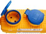 Brennenstuhl 1169200010 Verlängerungskabel 5 m 4 AC-Ausgänge Draußen Blau, Gelb