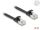 DELOCK Patchkabel gewinkelt RJ45 S/FTP Cat6 3,00m Schwarz