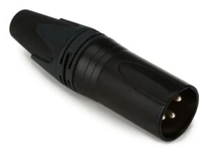 Equip 3-poliger XLR Kabelstecker, schwarz