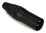 Equip 3-poliger XLR Kabelstecker, schwarz