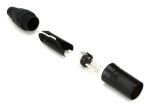 Equip 3-poliger XLR Kabelstecker, schwarz