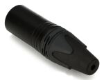 Equip 3-poliger XLR Kabelstecker, schwarz