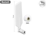 DELOCK LTE-Antenne SMA 1,0-4,0dBi drehbar weiß