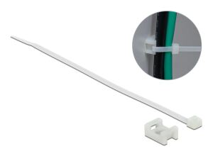 DELOCK Schraubhalter 15x10mm mit KBI L 200xB 3,6mm weiß