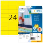 HERMA Farbige Etiketten A4 70x37 mm gelb Papier matt 480 St.