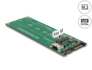 DELOCK U.2 SFF-8654 oder SATA Konverter zu 1xM.2 Key M Slot