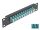 DELOCK 10" LWL Patchpanel 12 Port LC Duplex aqua 1 HE schw.