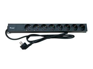 Equip 19" Steckdosenleiste CEE77 90->8xSchukoSwitch Alu.