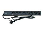 Equip 19" Steckdosenleiste CEE77 90->8xSchukoSwitch Alu.