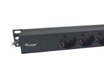 Equip 19" Steckdosenleiste CEE77 90->8xSchukoSwitch Alu.