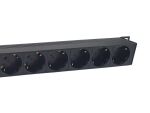 Equip 19" Steckdosenleiste CEE77 90->8xSchukoSwitch Alu.