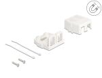 DELOCK Keystone Leergehäuse 2 Port magnetischer...